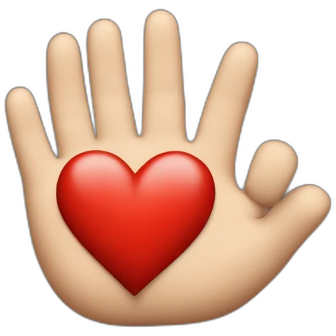 Coeur avec les main emoji