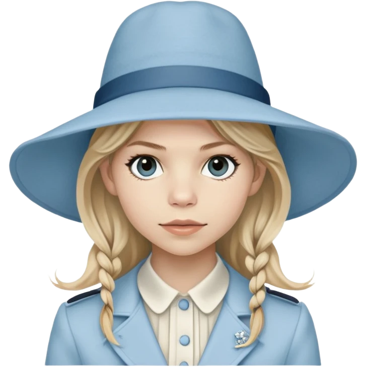 Clemence Poesy is Fleur Delacour in harry potter, light blue hat emoji