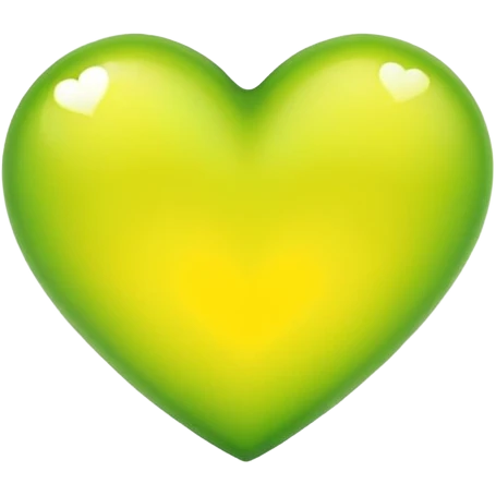 Yellow-green heart emoji