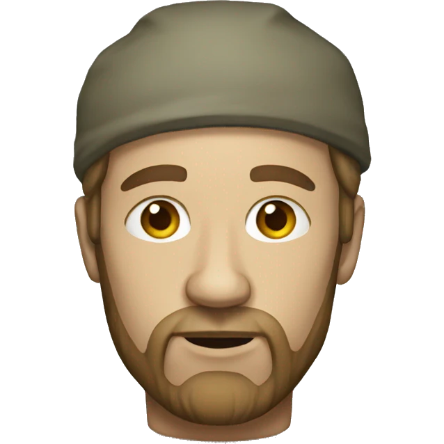 Homeless white man emoji