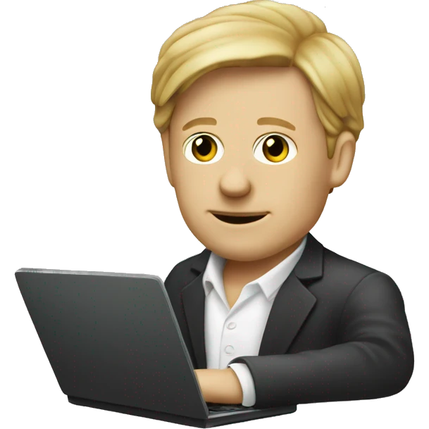 johan thorbecke working on a laptop emoji