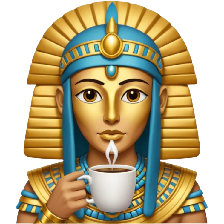 Horus drink coffee emoji