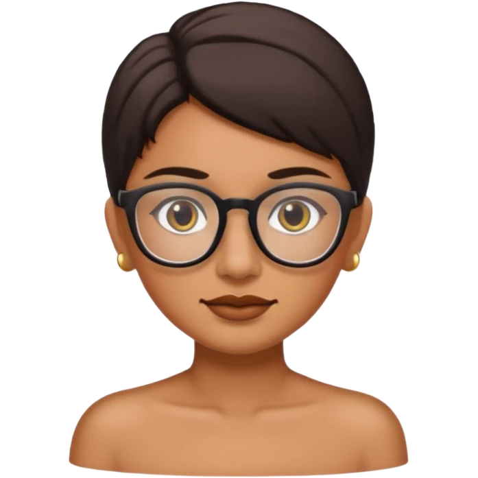 mexican wearing flasses with makeup emoji