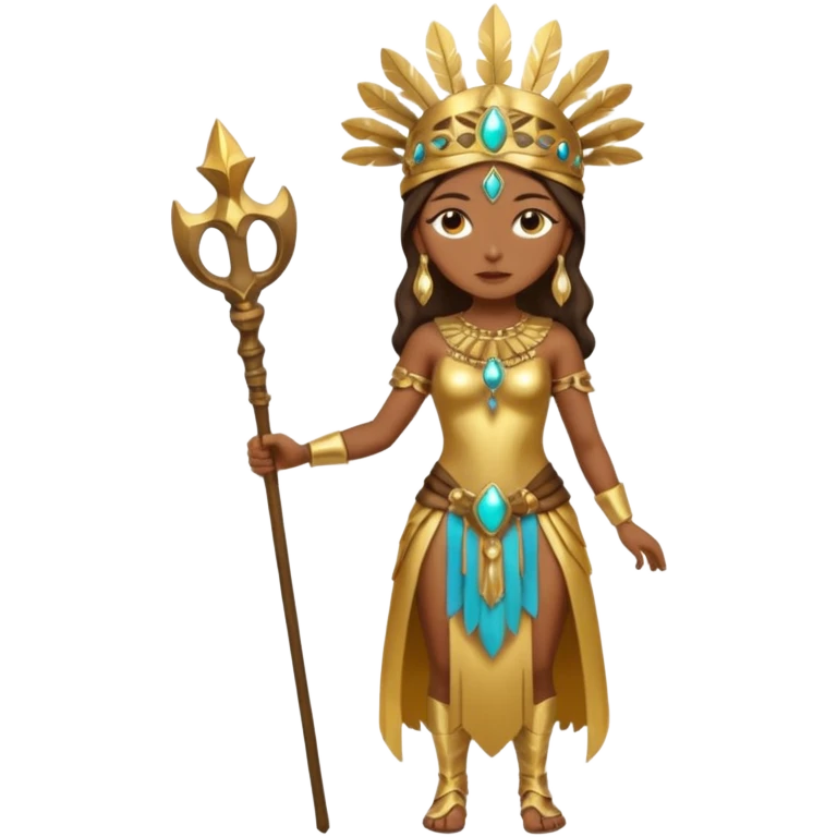 La diosa Tanit a cuerpo completo emoji