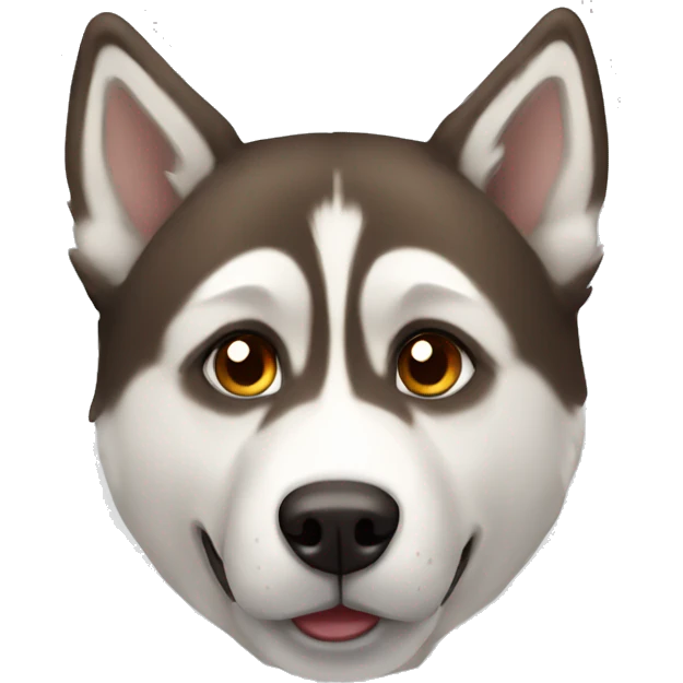 Husky brown  emoji