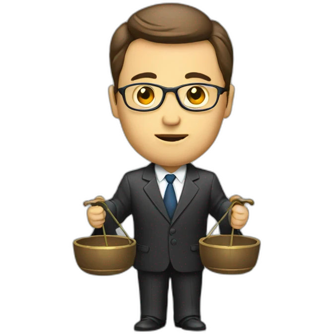 lawyer with scales emoji