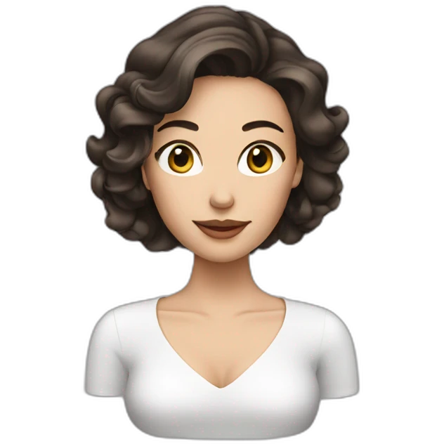 woman brunette with perfume emoji