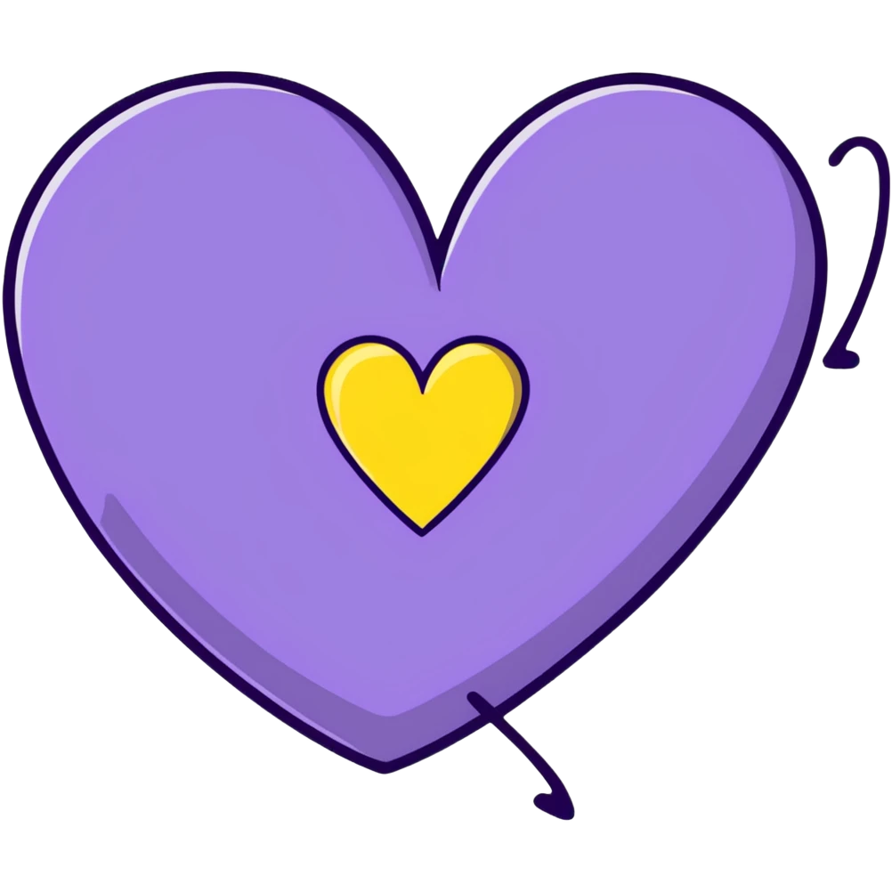 purple heart emoji