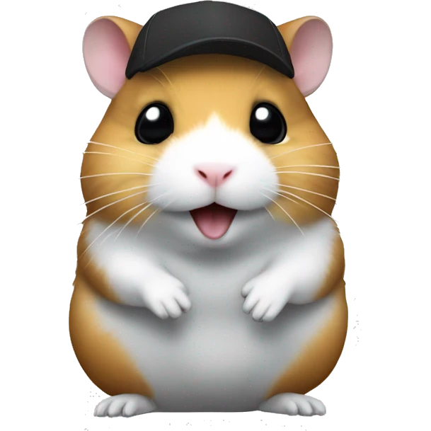 Hamster on Mitsubishi lancer black  emoji