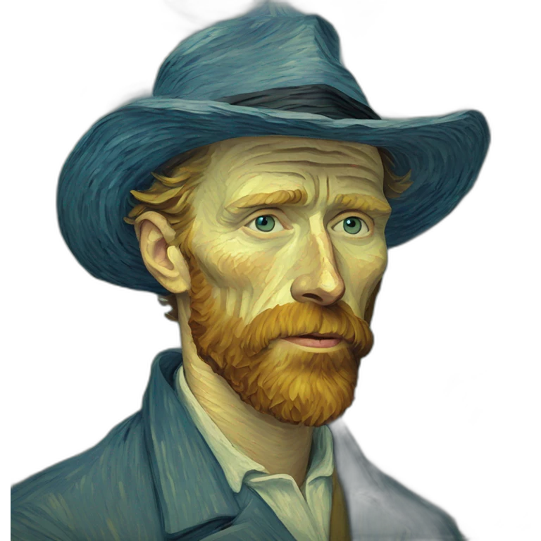 van gogh painting of rick emoji