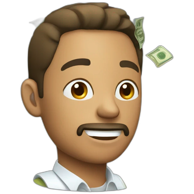 man holding money emoji