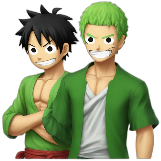 luffy and zoro emoji