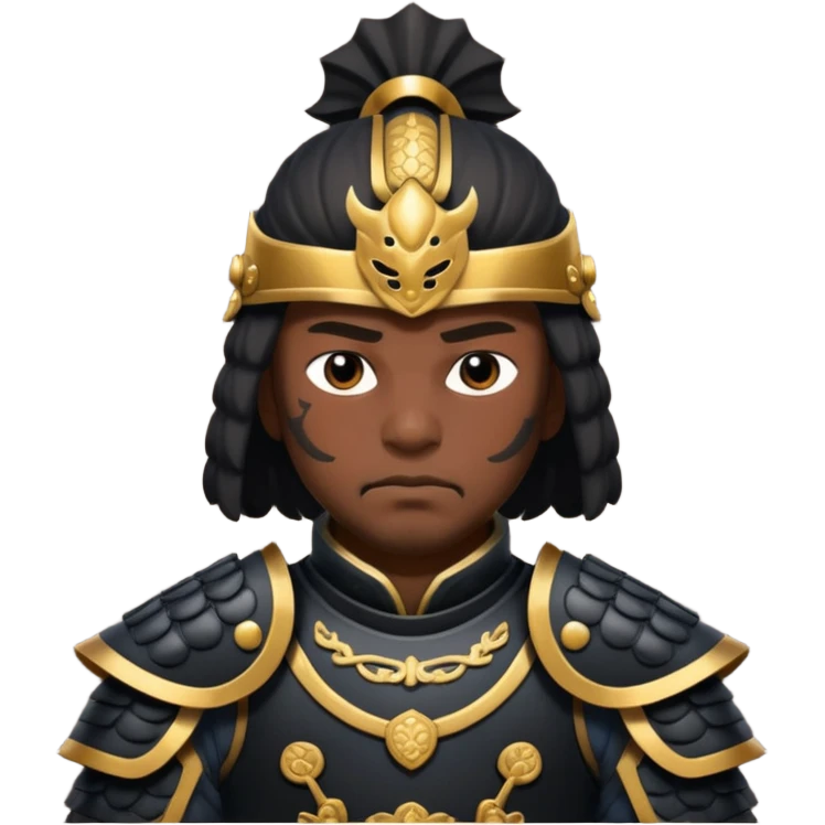 black samurai emoji