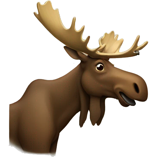 Moose smoking emoji