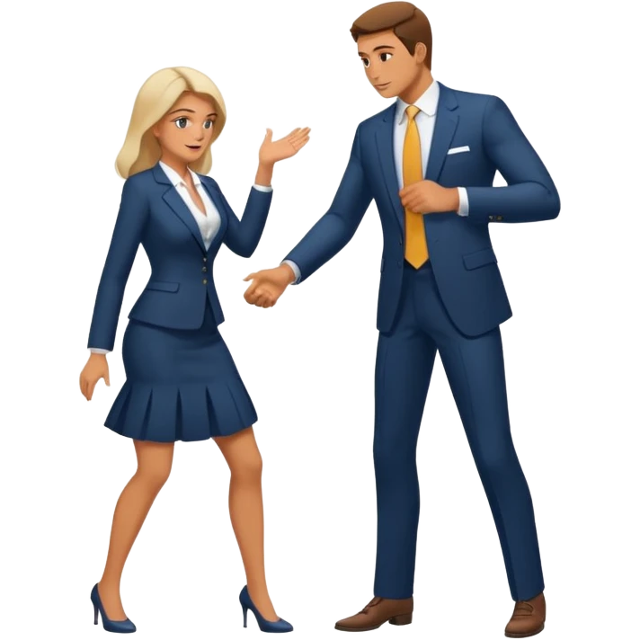 man slapping woman's buttocks emoji