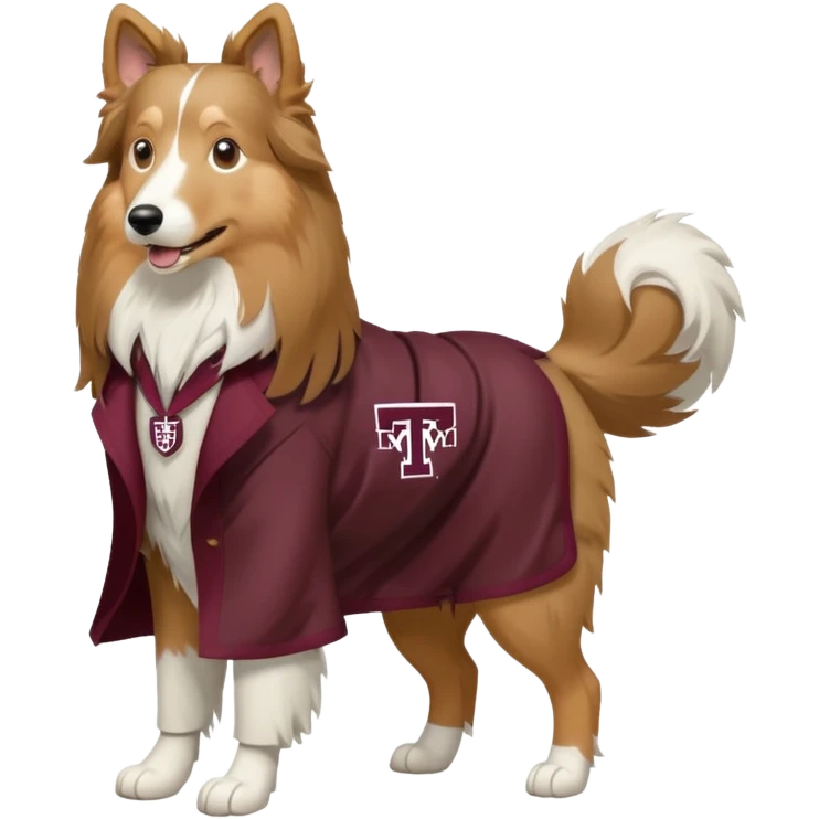 texas A&M miss rev rough collie mascot emoji