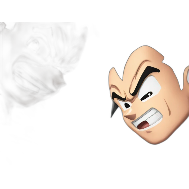 Goku drink beer with vegeta emoji