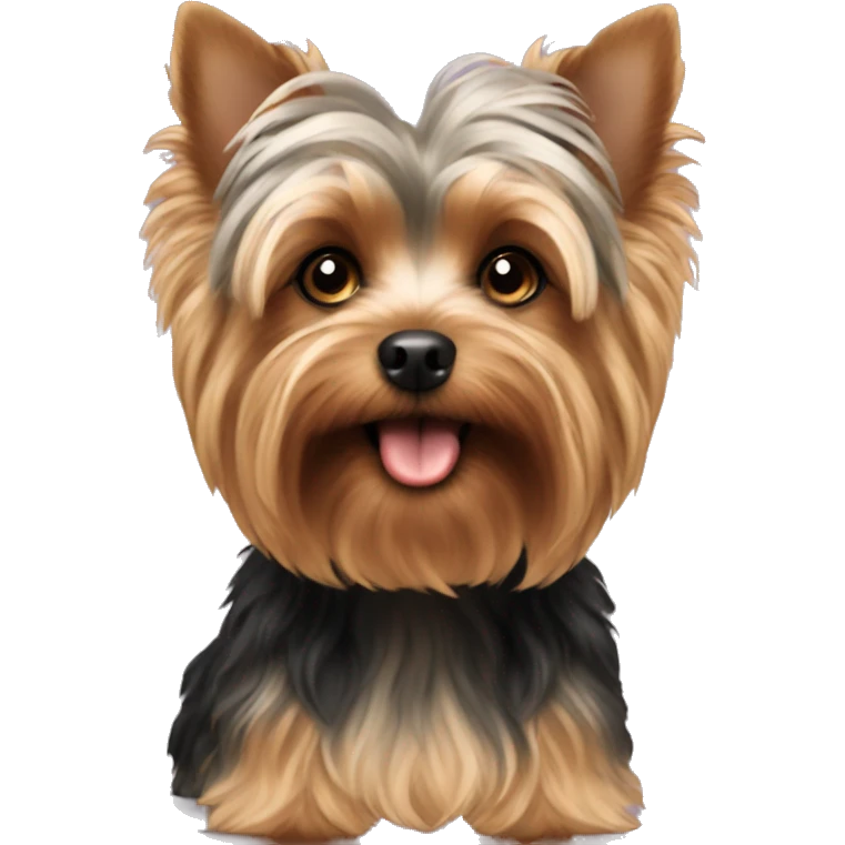 Curly haired yorkie emoji