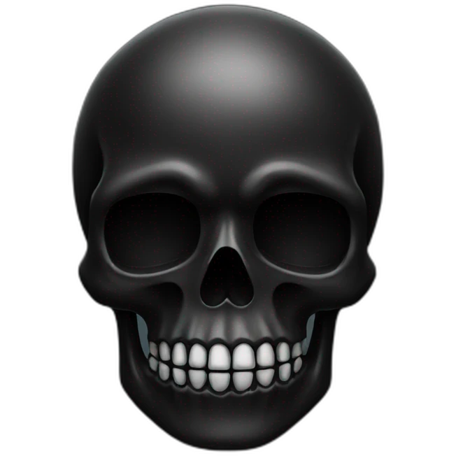 black skull emoji