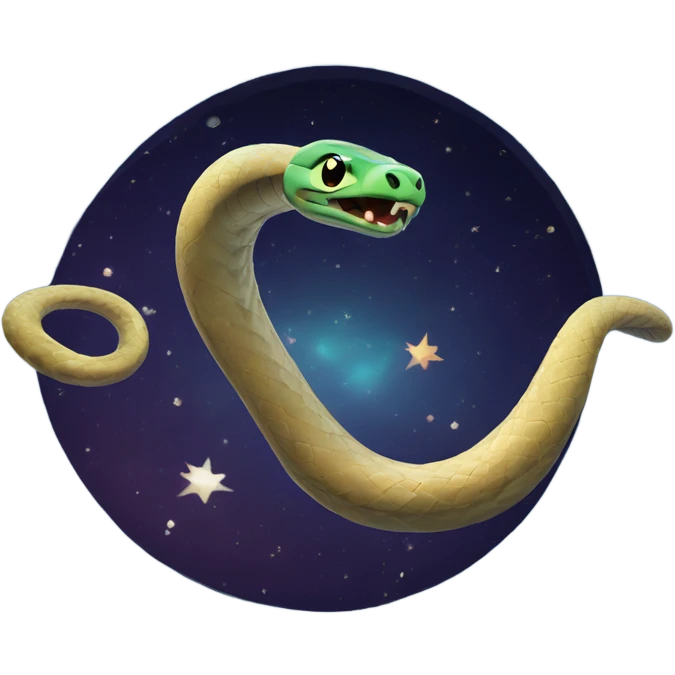Snake in space emoji
