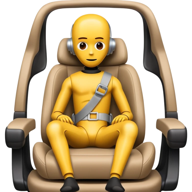 crash test dummy in the seat  emoji