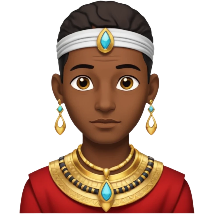 farao in egypt man earring emoji