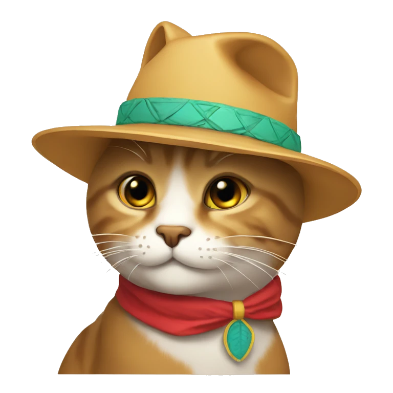 Gato con sombrero emoji