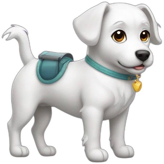 chien sur une licorne  emoji