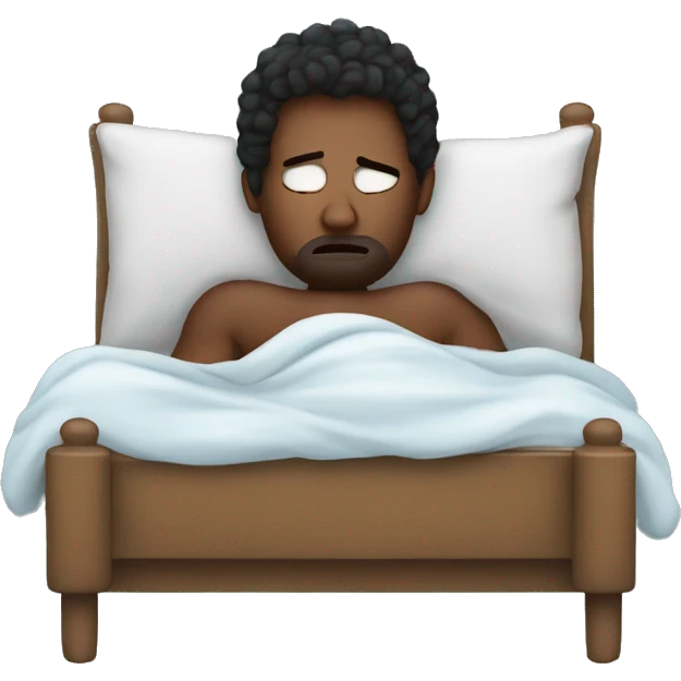 me with a cold in bed emoji
