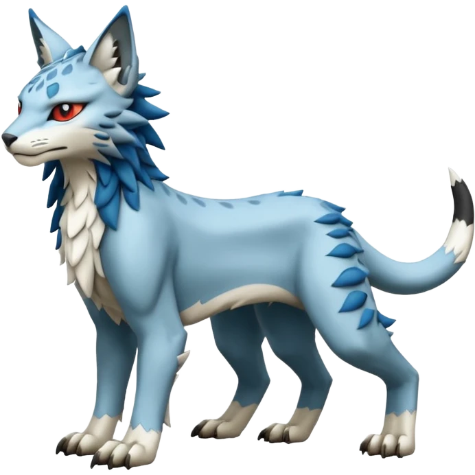 Lynx-Sergal-Vernid-Fakémon-Pokémon-creature (full body) emoji