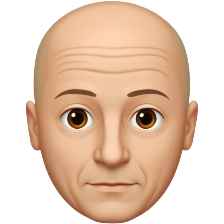 Manfredi Aliquò, Italian Actor (b.1958) with bald head emoji