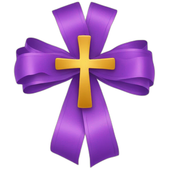 Cross & Ribbon emoji