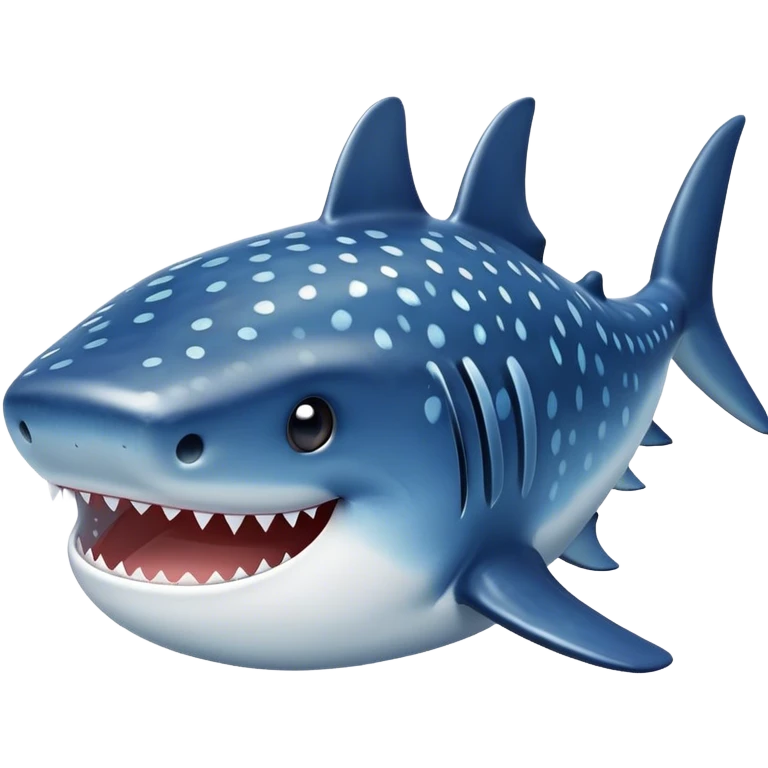 Whale shark cute emoji