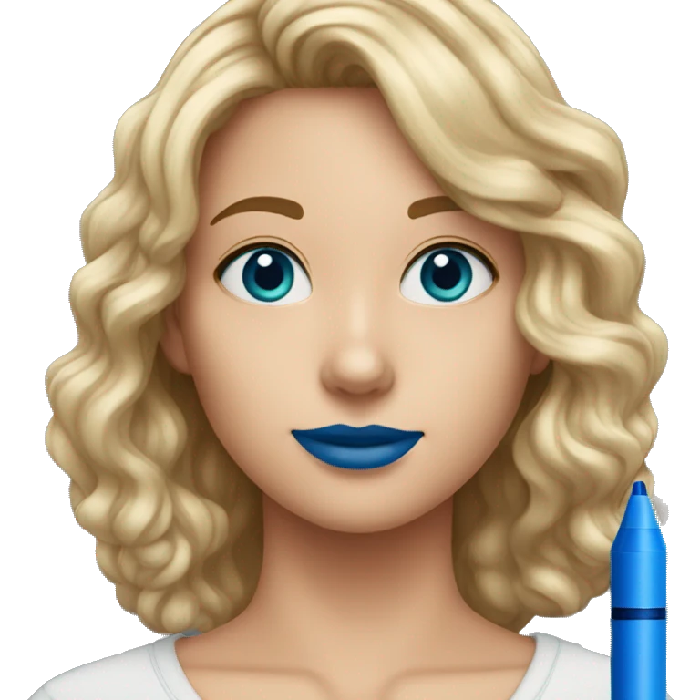 crayola blue marker emoji