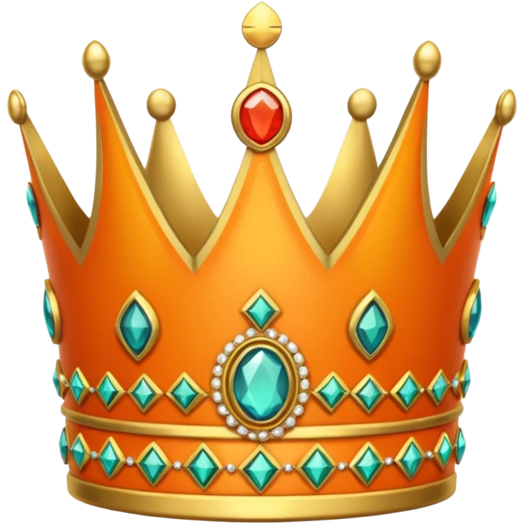 create ma a copy and paste emoji of a orange crown emoji