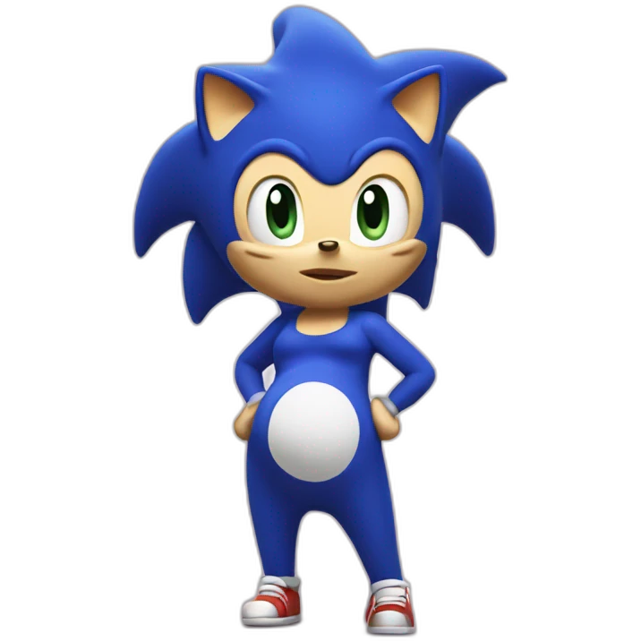 Pregnant sonic emoji