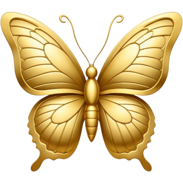 gold butterfly emoji