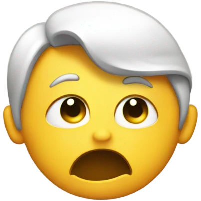Confused face scratching head emoji