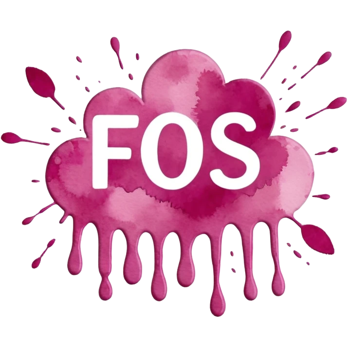 Realistic, watercolor, month February title splatter ìn pinks  emoji