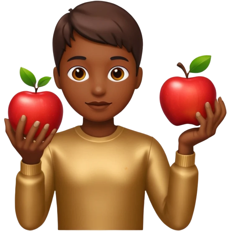 bhama god with an apple emoji
