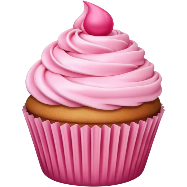 cupcake with pink icing emoji