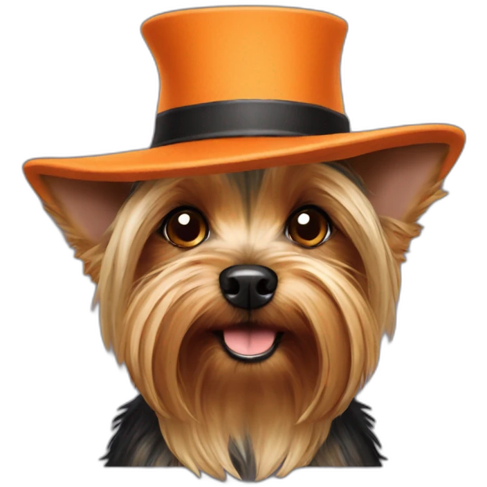 Yorkshire-terrier chapeau halloween emoji