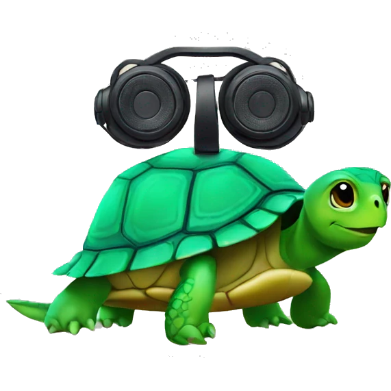 turtle dj emoji