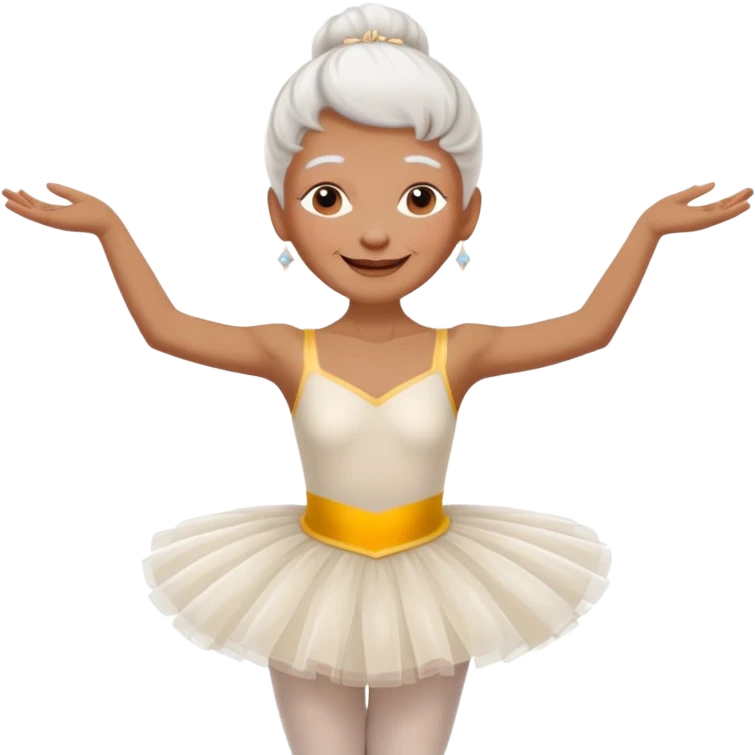 Ballerina old woman emoji