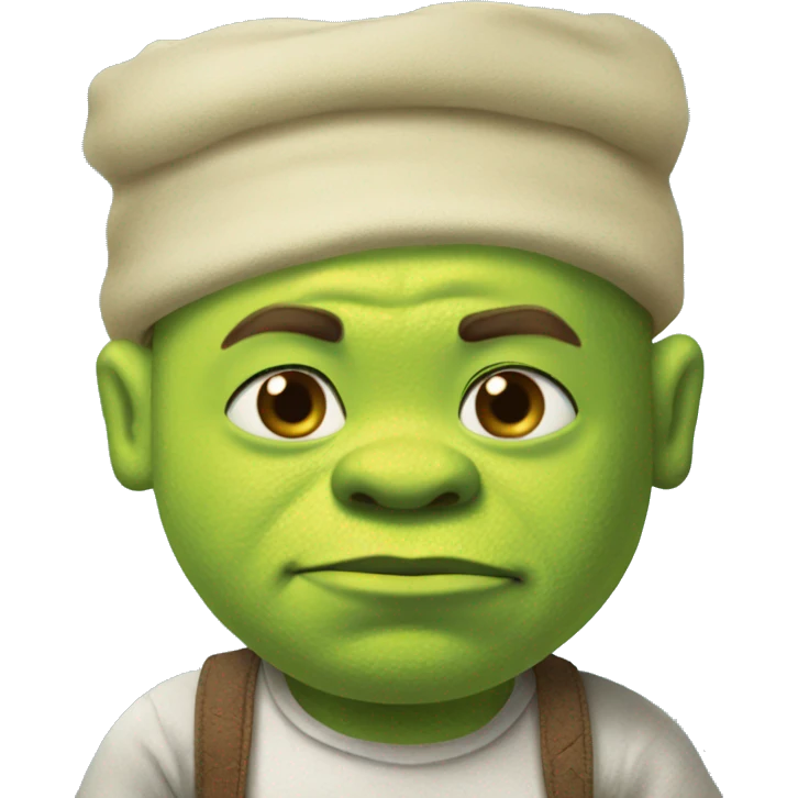 Shrek in diapers emoji