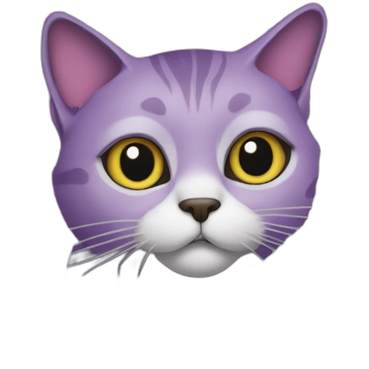 purple-cat-with-newspaper emoji