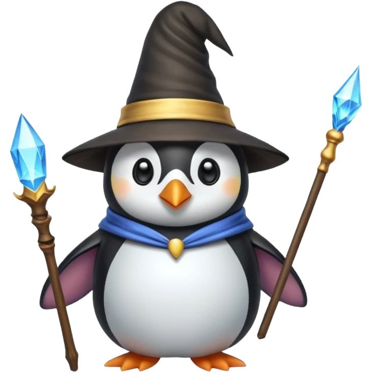 Penguin Wizard emoji