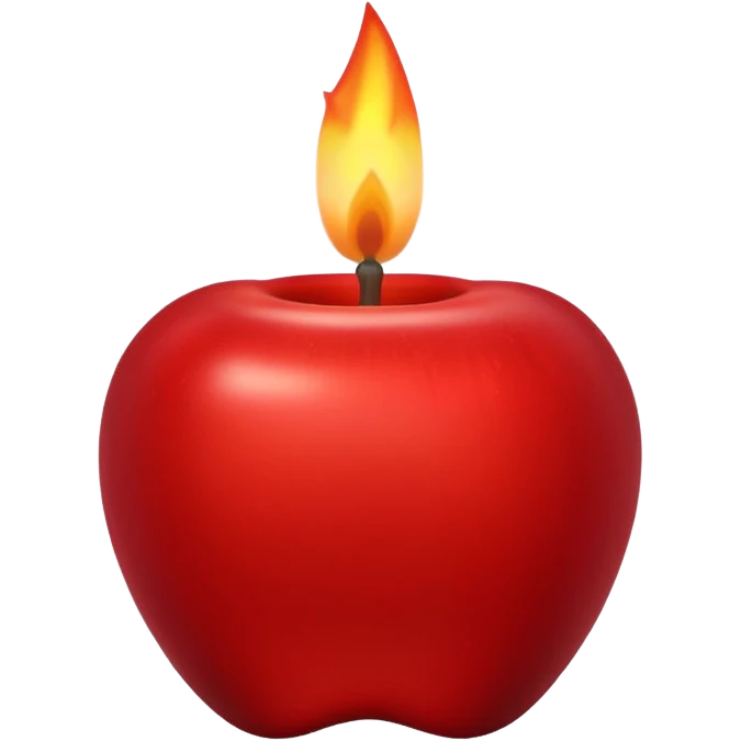 ritual candle apple emoji