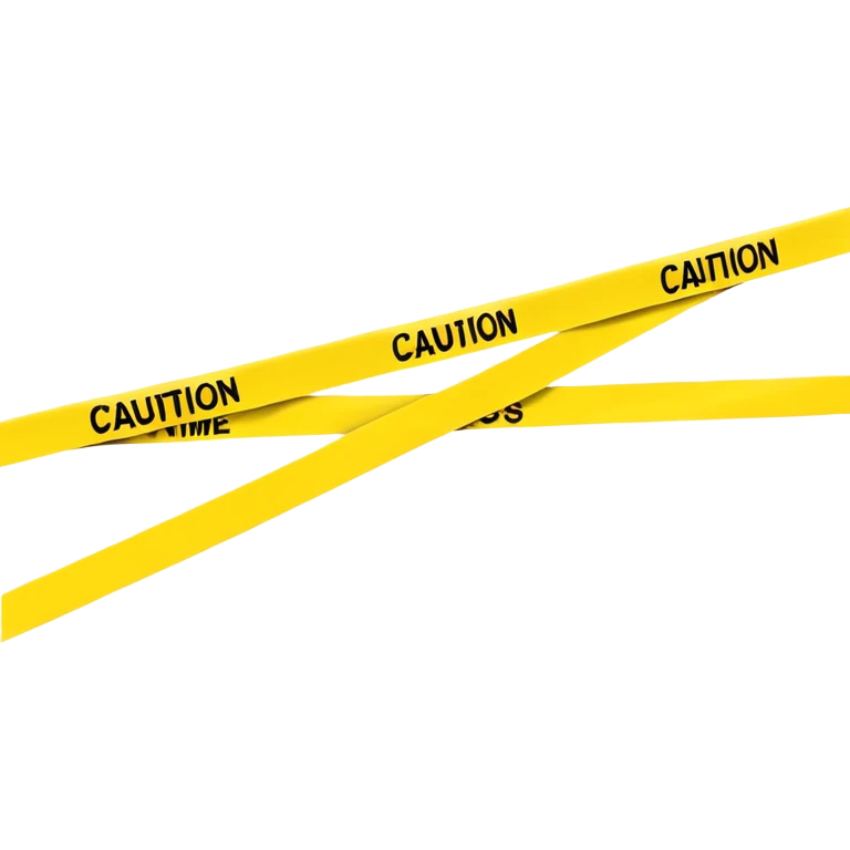 crime scene stripe emoji