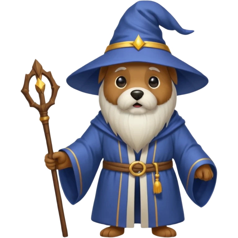 Dog wizard emoji